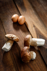 uova e funghi
