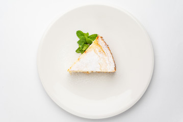 cheesecake with mint