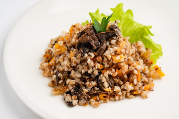 buckwheat with mushrooms