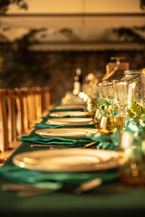 festive table setting