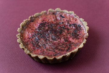 vegan cake with beeetroot filling