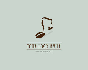 Coffee and Music Logo Concept