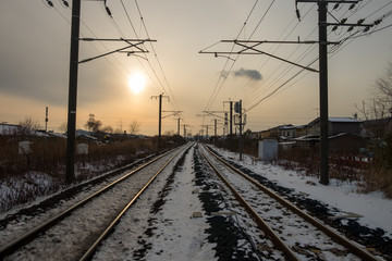 冬の線路