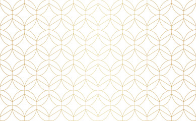 Seamless Geometric Art Deco Pattern. Abstract vector floral background.
