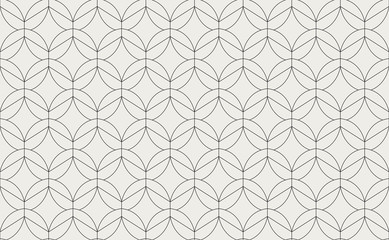 Seamless Geometric Art Deco Pattern. Abstract vector floral background.