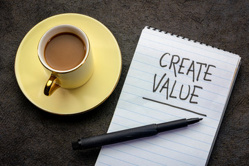 create value handwriting