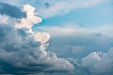 Dark storm clouds before rain.