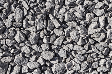 A beautiful texture of gray broken stone