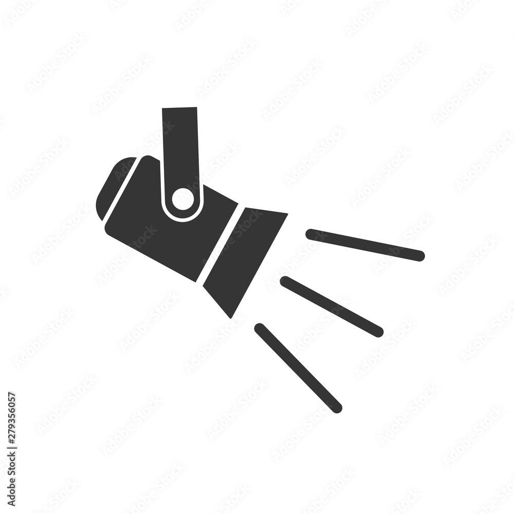 Poster spotlight icon template color editable. spotlight symbol vector sign isolated on white background. s