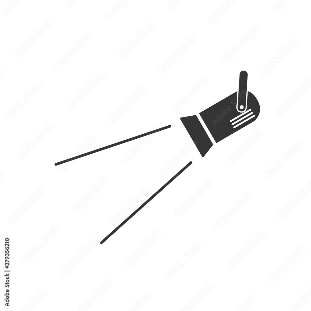Poster spotlight icon template color editable. spotlight symbol vector sign isolated on white background. s