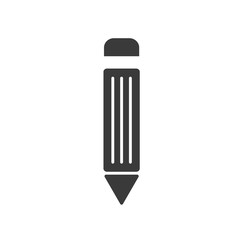 Pencil icon template color editable. Pencil symbol of graduation vector sign isolated on white background. Simple logo vector illustration for graphic and web design.