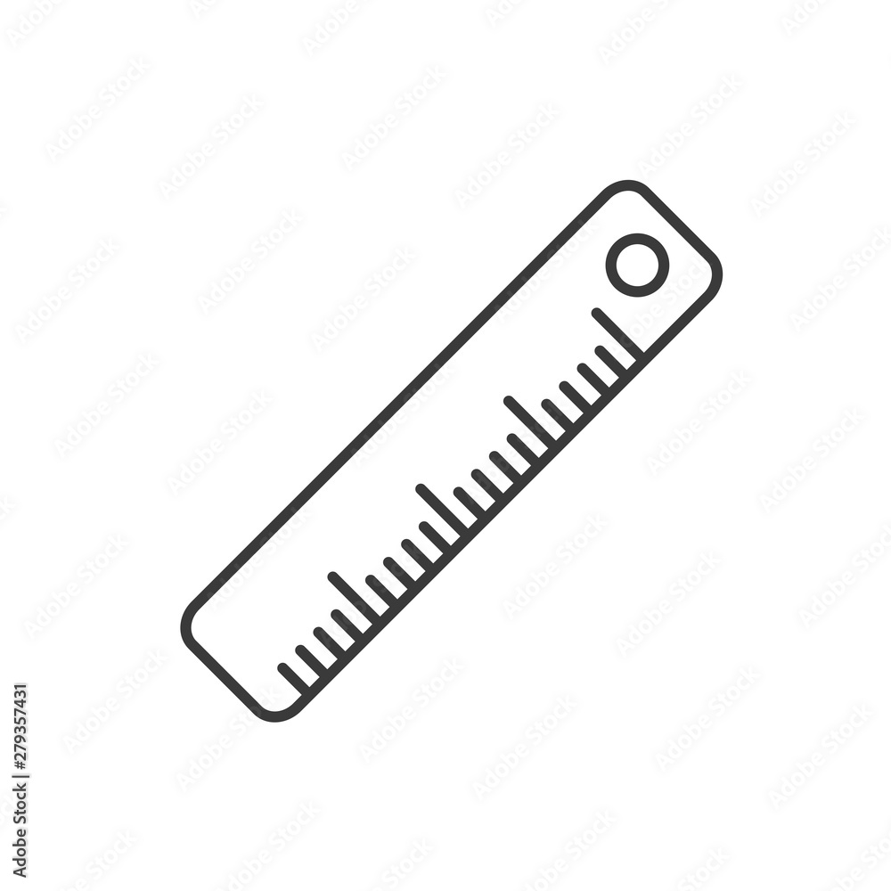 Poster ruler icon template color editable. measurement ruler symbol vector sign isolated on white backgroun