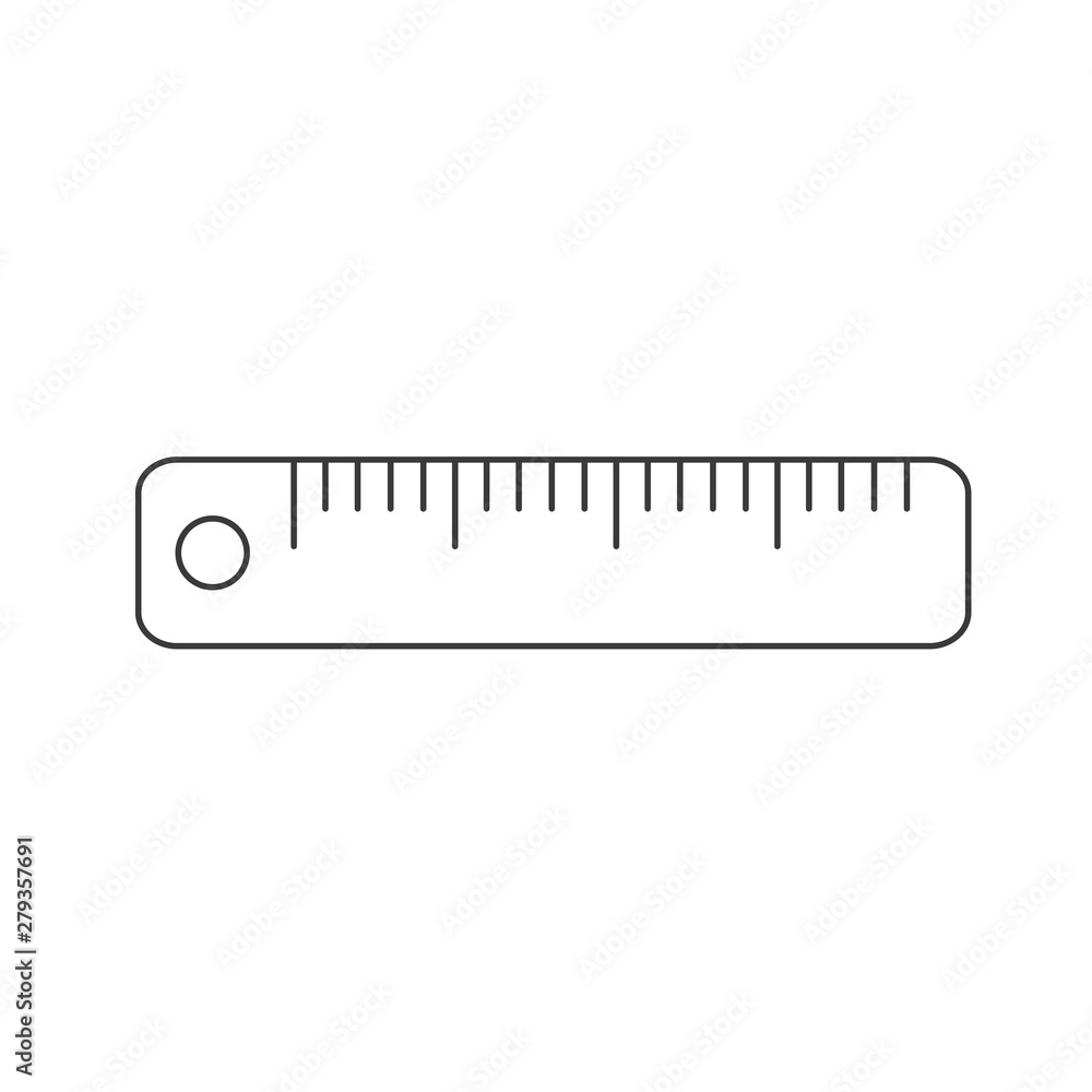 Poster ruler icon template color editable. measurement ruler symbol vector sign isolated on white backgroun