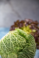 view of fresh green vegetables