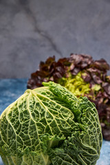 view of fresh green vegetables