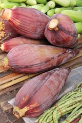 Banana blossom for cooking at street food