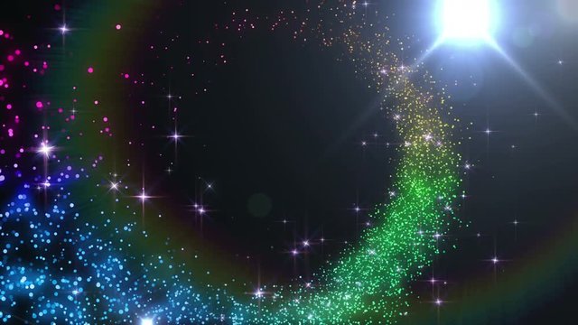 Opening Glitter Sparkling Particles intro