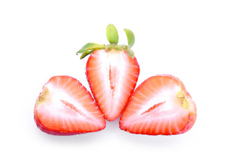 Strawberry isolated on white background.