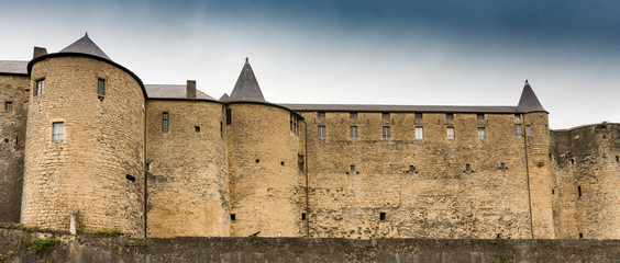 Medieval castle in historical town Sedan, France