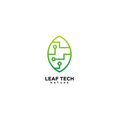 Green Leaf Technology Logo Design