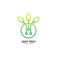 Green Leaf Technology Logo Design