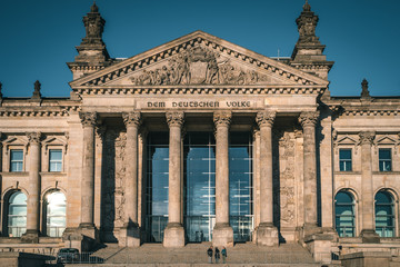 Obraz premium Reichstag building, historic edifice in Berlin