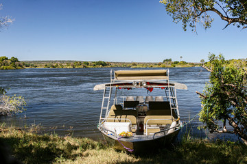 Boat On The Zambezi River