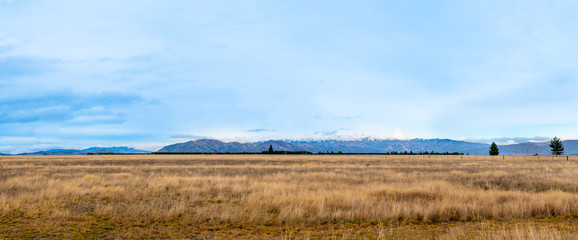 Amazing landscape viewed of New Zealand mountain range