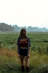 Girl in the rain 
