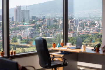 Fototapeta na wymiar view of modern city office