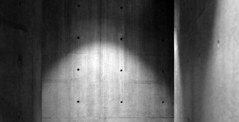 concrete walls with lighting design