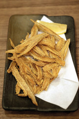 japanese food; fried fish skillet