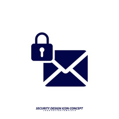 Security icon logo design vector. Protection and Security Vector Line Icons Set. Business Data Protection Technology, Cyber Security, Computer Network Protection. Editable Stroke. Web Icon