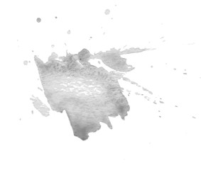 Black watercolor stain. Watercolor texture background