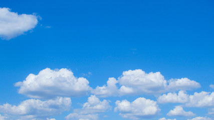 Naklejka na ściany i meble blue sky and white clouds. clouds against blue sky background