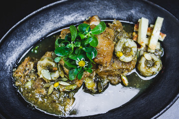 pasta with pesto and capers