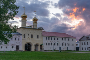 Fototapeta na wymiar The Tikhvin Monastery of the Dormition of the Mother of God. Russia.