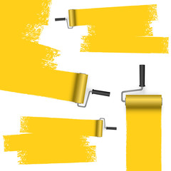 paint roller concept with markings