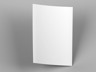 Empty paper sheet in A4 format - 3d illustration