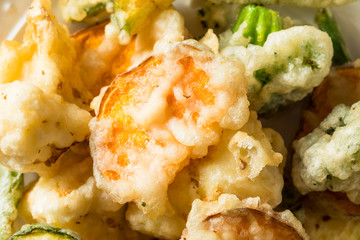 Homemade Japanese Vegetable Tempura