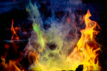 red high temperature fire metal casting method