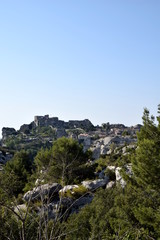 Fototapeta na wymiar Ancient village Les Baux in Southern France, Provence