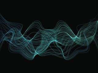 EPS 10 vector. Futuristic colorful background. Backdrop with lines and waves.