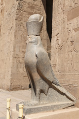 Horus Statue in Edfu Temple, Edfu, Egypt