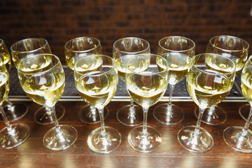 white wine welcome drink