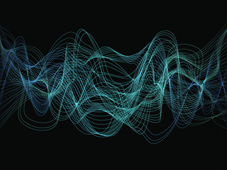 EPS 10 vector. Futuristic colorful background. Backdrop with lines and waves.