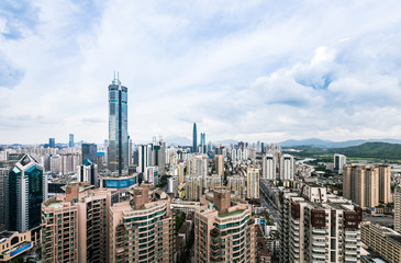 Fototapeta premium Shenzhen Huaqiang North SEG Building, Shenzhen, Guangdong, China