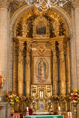 Fototapeta na wymiar Basilica of Our Lady of Guadalupe, Interiors.