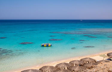 the beach of giftun island