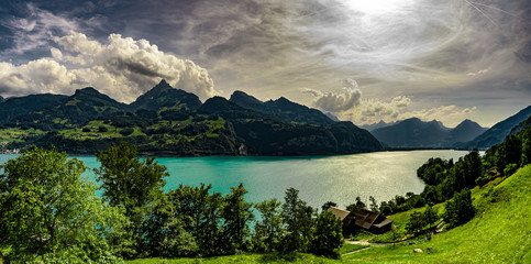 Walensee Schweiz Alpen Alpsee Bergsee